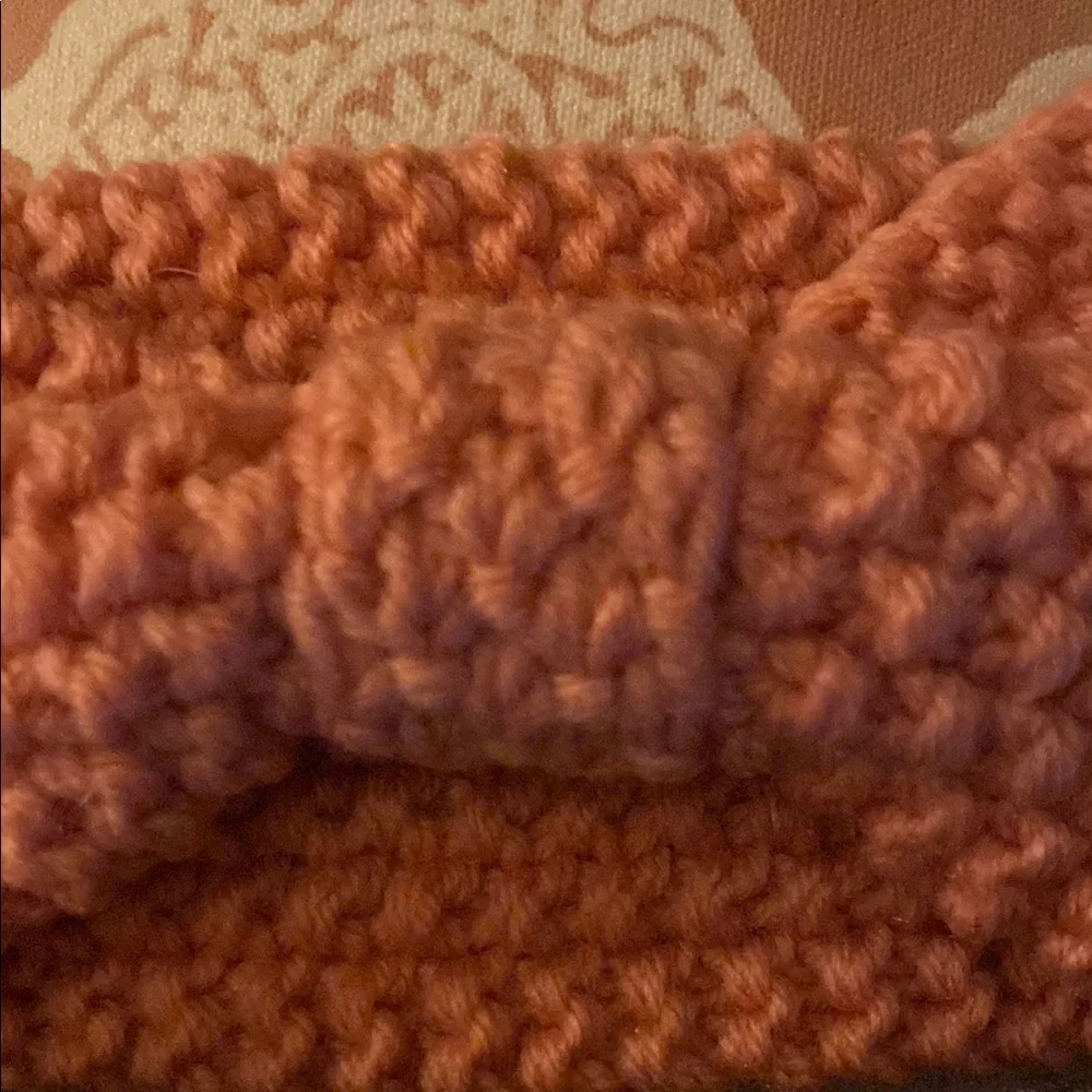 Handknit Blue,cream,pink,purple Accessories Bow Headbands 3-12 months - Picture 11 of 11